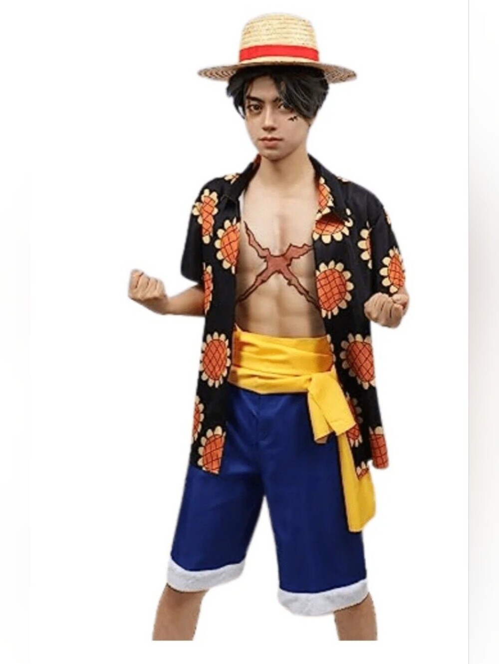 Luffy Sunflower Cosplay Coatume S